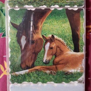 Set of 4 Horse Coasters, New